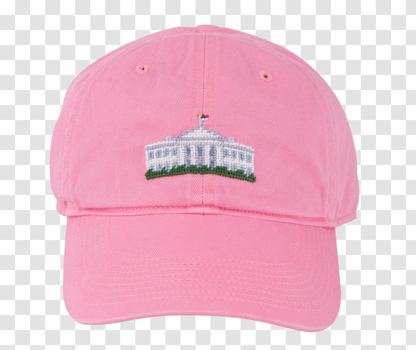 White House Baseball Cap Hat North Portico Needlepoint - Cherry Blossom Transparent PNG
