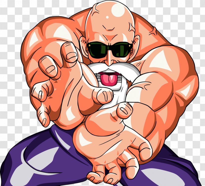 Master Roshi East Kaiō-shin Tien Shinhan Trunks - Watercolor Transparent PNG