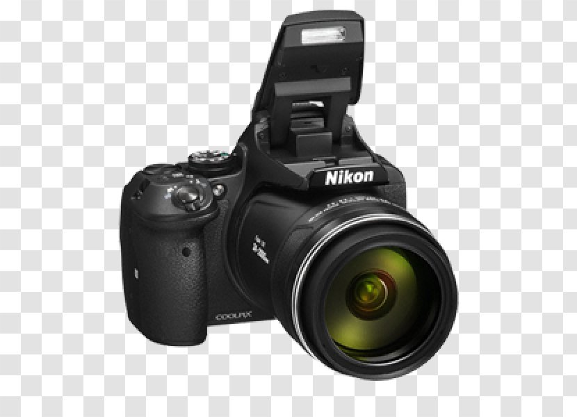 Zoom Lens Nikon Coolpix P900 16.0 MP Compact Digital Camera - Bridge - Black Point-and-shoot CameraCamera Transparent PNG