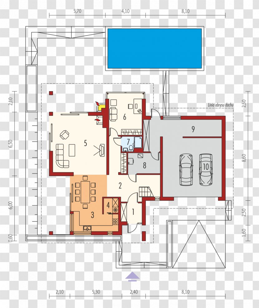 Floor Plan Building Architecture House - Storey - Design Transparent PNG