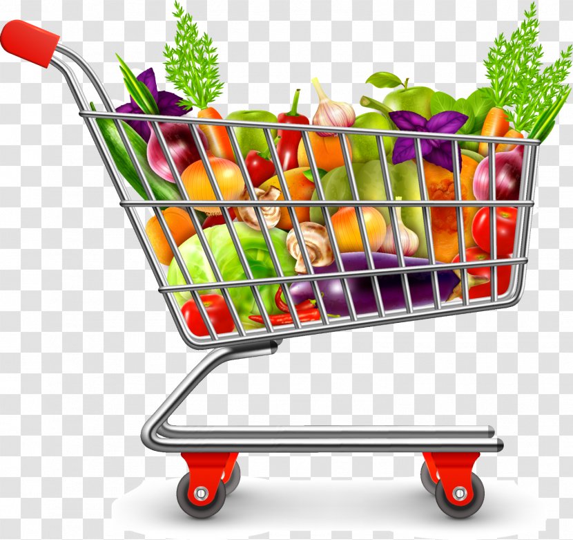 Shopping Cart Clip Art Grocery Store Vector Graphics Supermarket - Online Transparent PNG