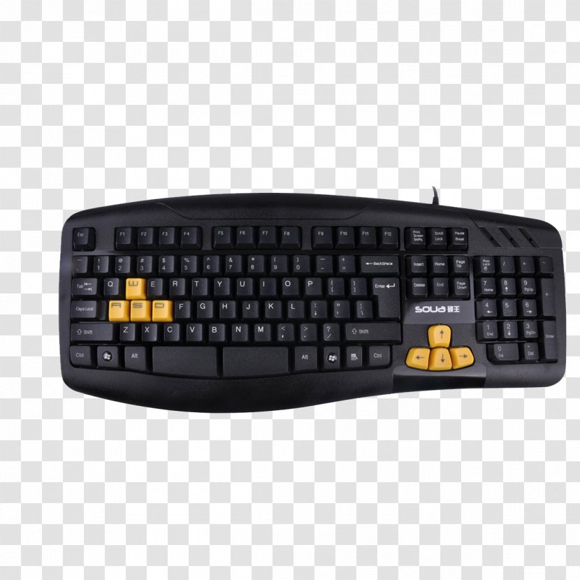 Black Computer Keyboard Mouse PlayStation 2 USB - Wireless Transparent PNG