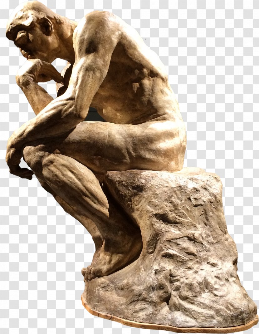 The Thinker Sculpture Gates Of Hell Statue Work Art - Museum Transparent PNG