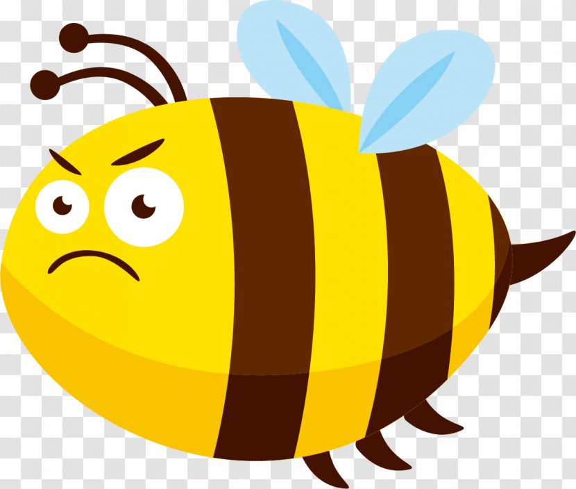 Honey Bee Insect Clip Art - Cartoon - Sad Venom Transparent PNG