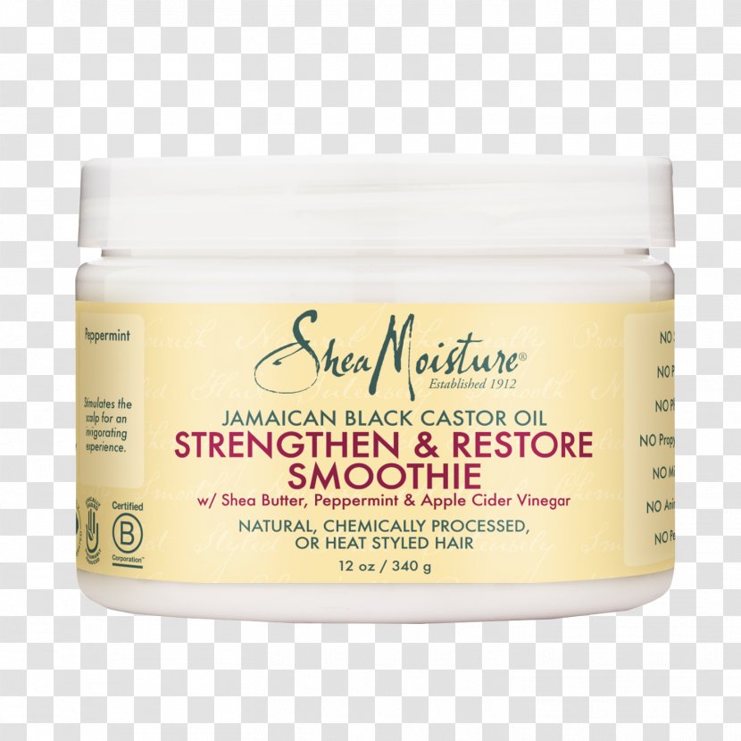 SheaMoisture Jamaican Black Castor Oil Strengthen, Grow & Restore Leave-In Conditioner Hair Shea Moisture Butter Care - Afrotextured - Shampoo Transparent PNG
