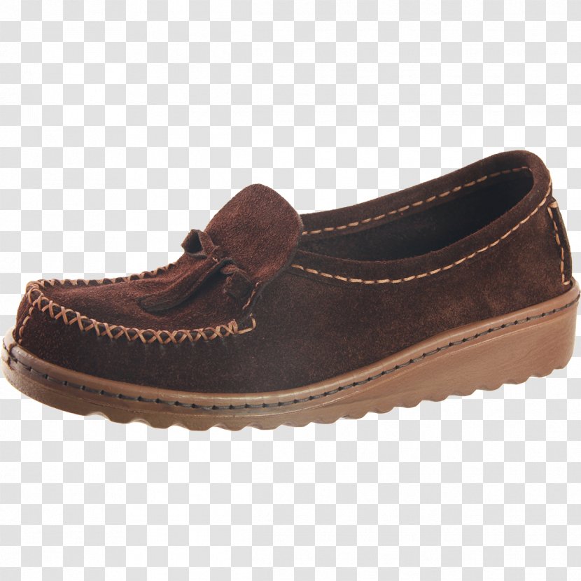 Slip-on Shoe Suede Moccasin Leather - Brown Transparent PNG