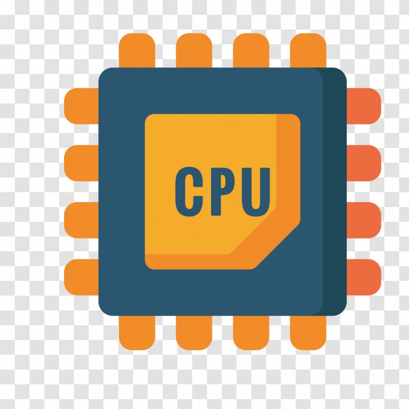 Central Processing Unit Icon - Scalable Vector Graphics - Yellow Processor Transparent PNG