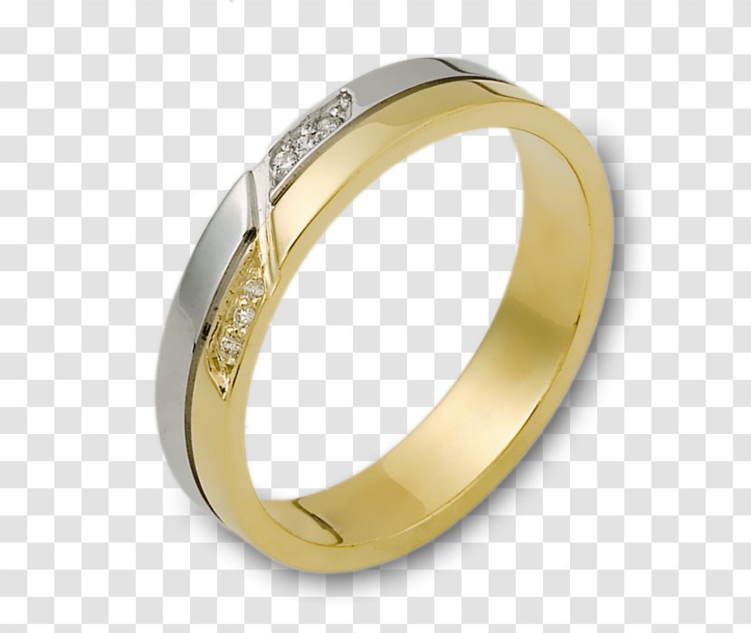 Wedding Ring Gold Białe Złoto Diamond - White Transparent PNG