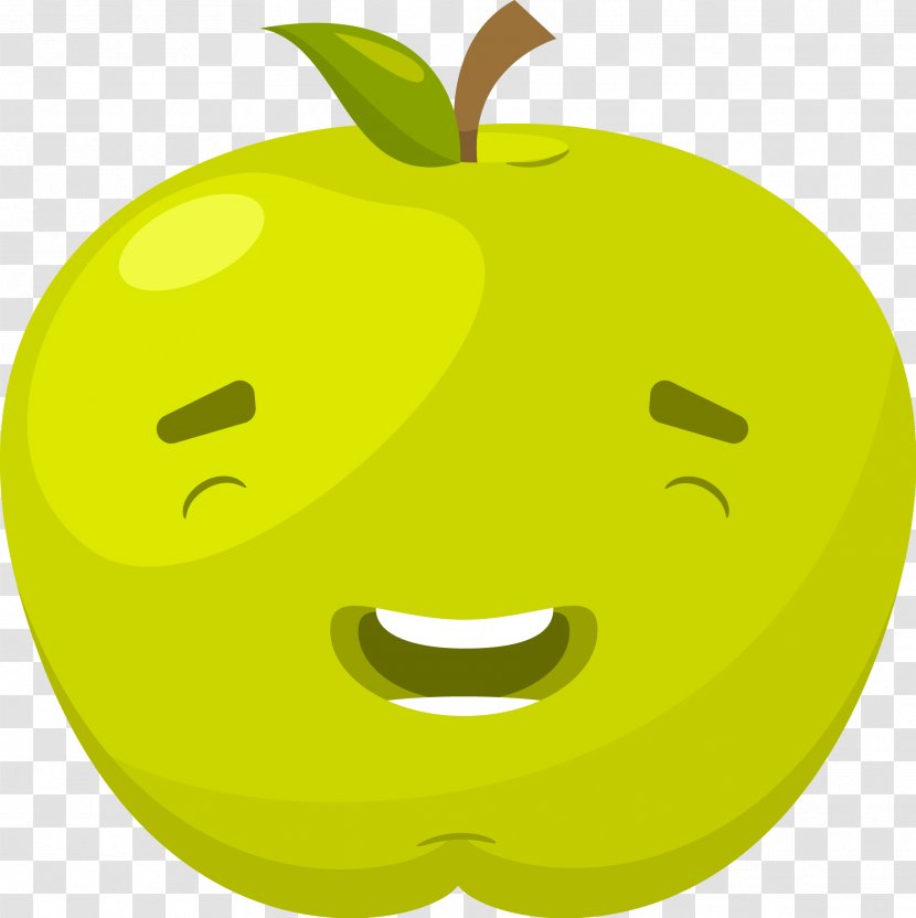 Apple Granny Smith Clip Art - Green Expression Map Transparent PNG
