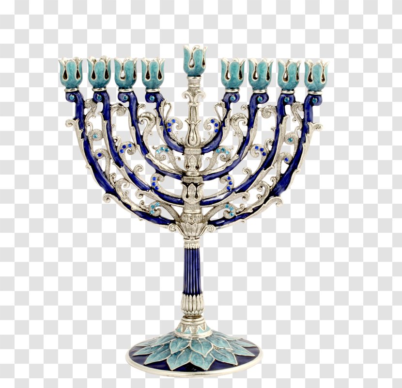 Menorah Hanukkah Candlestick Judaism - Swarovski Ag - Candle Transparent PNG