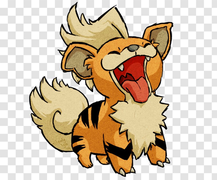 Growlithe Arcanine Clip Art Illustration Image - Tail - Pennant Transparent PNG