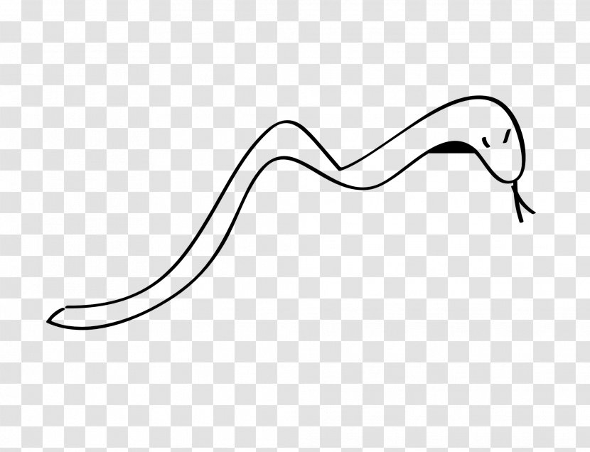 Black And White Line Art Clip - Beak - Snake Biography Transparent PNG