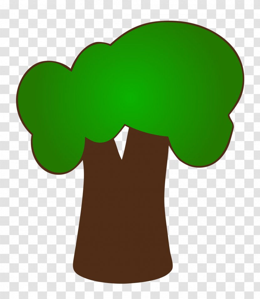 Tree Two Wolves Clip Art - Plant - Broccoli Transparent PNG