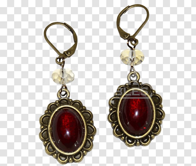 Earring Victorian Era Jewellery Medieval Jewelry - Tiara - Cobochon Transparent PNG