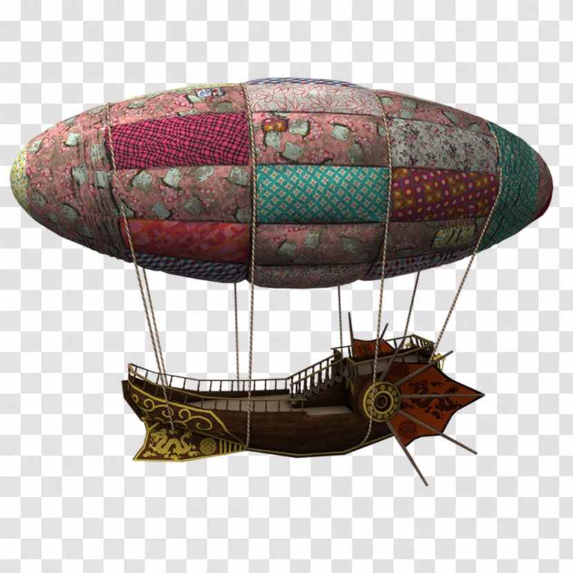 Hot Air Balloon Rigid Airship - Steampunk - Symbol Transparent PNG