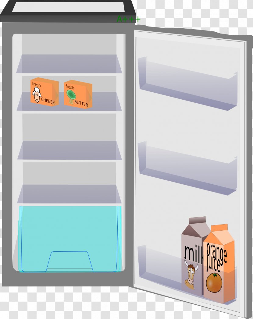 Refrigerator Stock Photography Free Content Clip Art - Shelf - Open Cliparts Transparent PNG