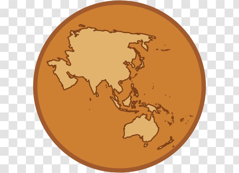 World Map Globe Oceania - Taiga Transparent PNG