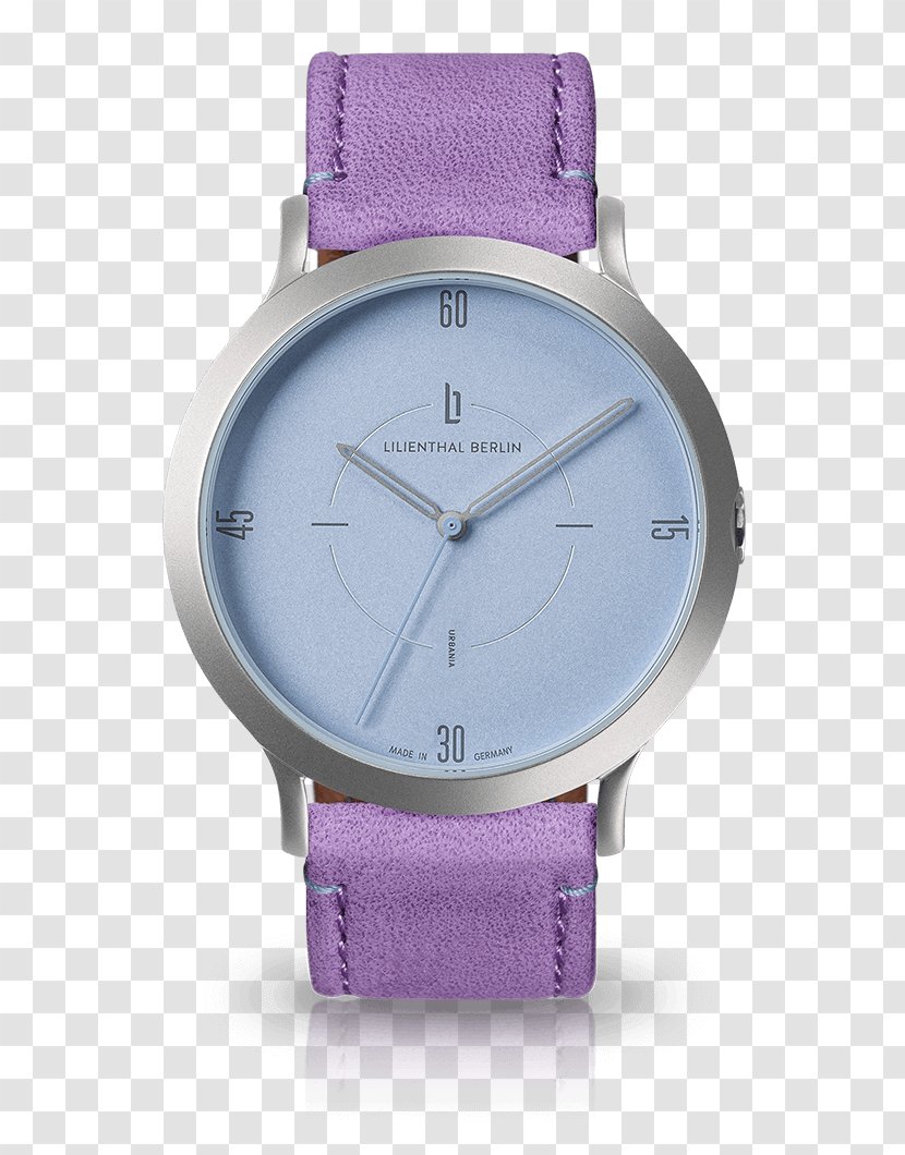 Lilienthal Berlin Watch Mengenlehreuhr Quartz Clock - Magenta Transparent PNG