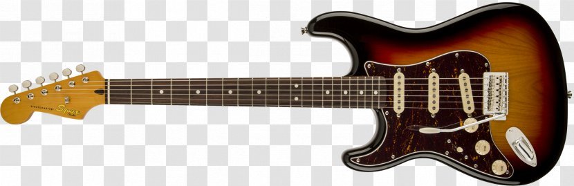 Fender Stratocaster Squier Deluxe Hot Rails Classic Vibe 50s Electric Guitar 60s - Cartoon - Musical Instruments Transparent PNG
