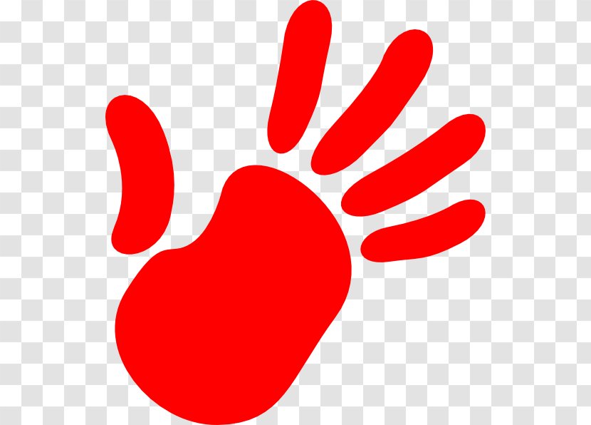 High Five Clip Art - Tree - Red Handprint Logo Transparent PNG