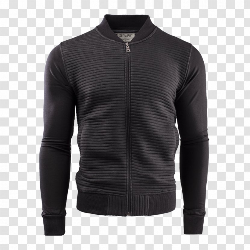 Leather Jacket Clothing Geox Sport Coat - Black Transparent PNG