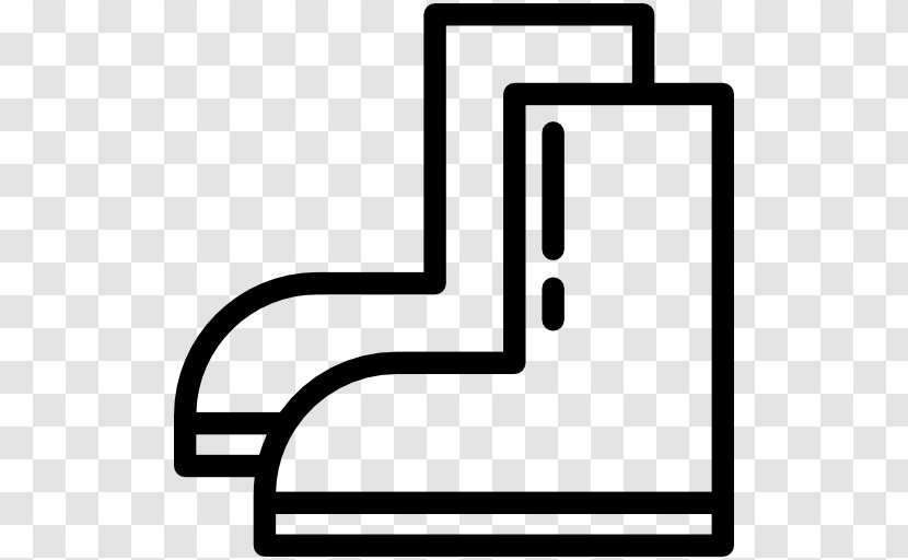 Clip Art - Black And White - Boot Transparent PNG