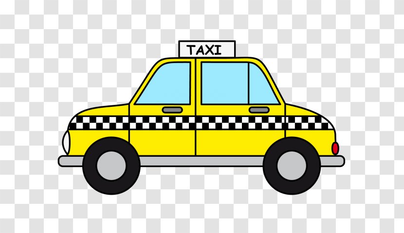 Checker Taxi Yellow Cab Clip Art - Transport Transparent PNG