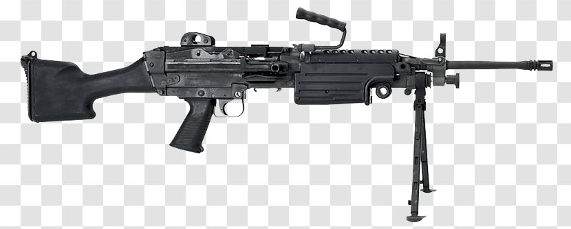 M249 Light Machine Gun Squad Automatic Weapon FN Herstal Minimi - Silhouette Transparent PNG