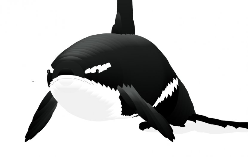 Computer Mouse Toothed Whale Blue Killer - Black And White - Animation Moving Pictures Transparent PNG