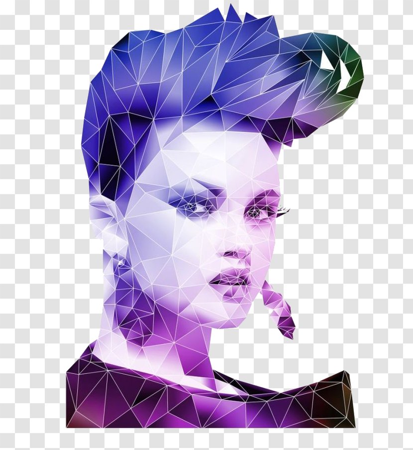 Art Adobe Illustrator Photoshop Graphic Design Portrait - Low Poly Transparent PNG
