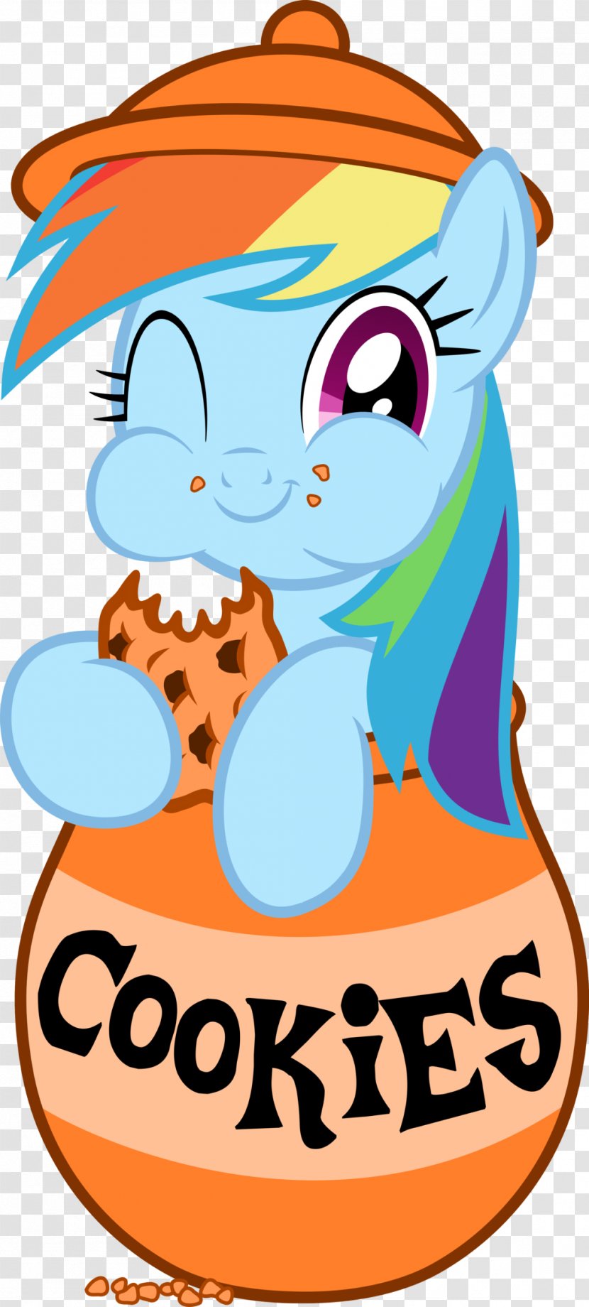 Rainbow Dash Cookie Monster Rarity Biscuits Drawing - Chocolate Brownie Transparent PNG