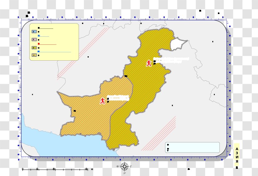 Azad Kashmir Blank Map Jammu And Mapa Polityczna - Ecoregion Transparent PNG