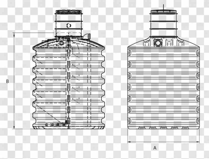 Bottle Pattern - Monochrome Transparent PNG