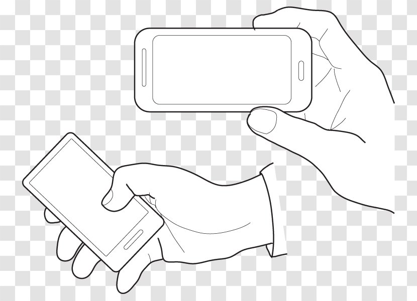 Internet Drawing Paper Product Line Art - Cartoon - Hand Holding Transparent PNG