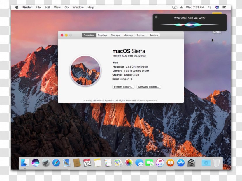 MacOS Sierra Installation Apple - Software - Hi Tech Transparent PNG