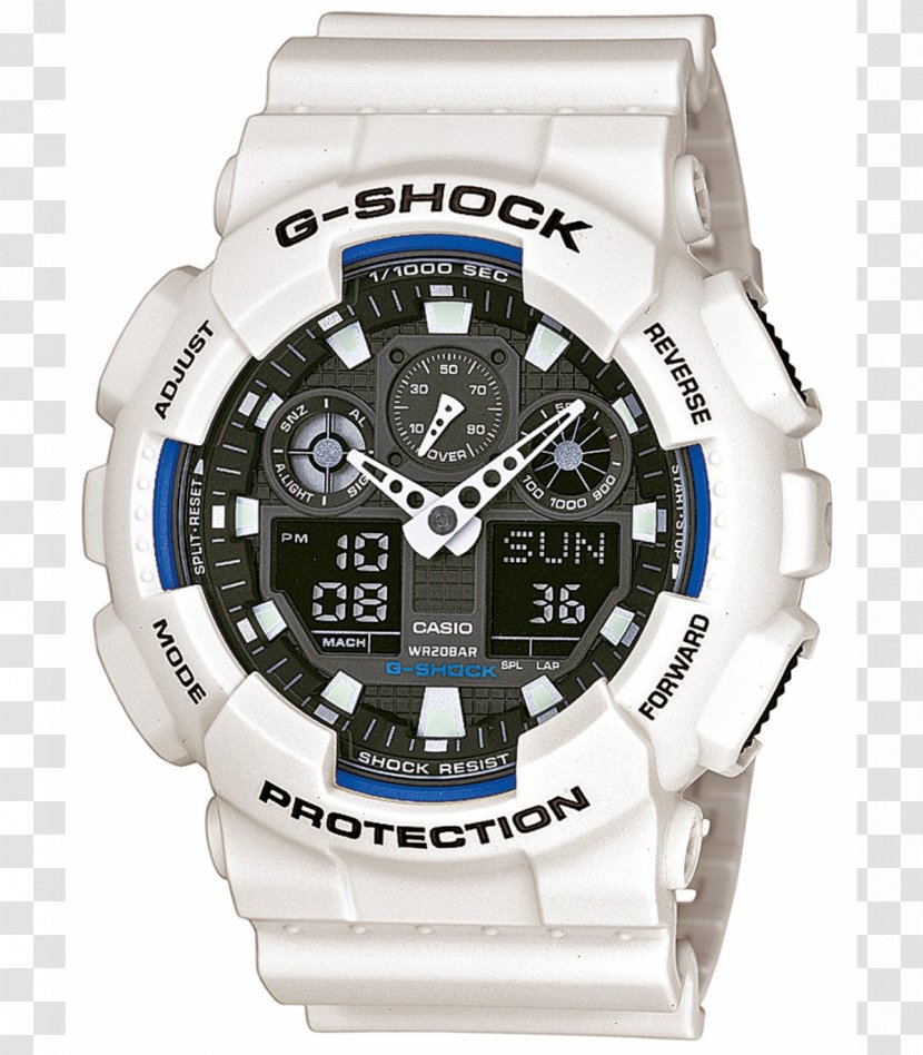 G-Shock GA100 Shock-resistant Watch Casio - Clock Transparent PNG