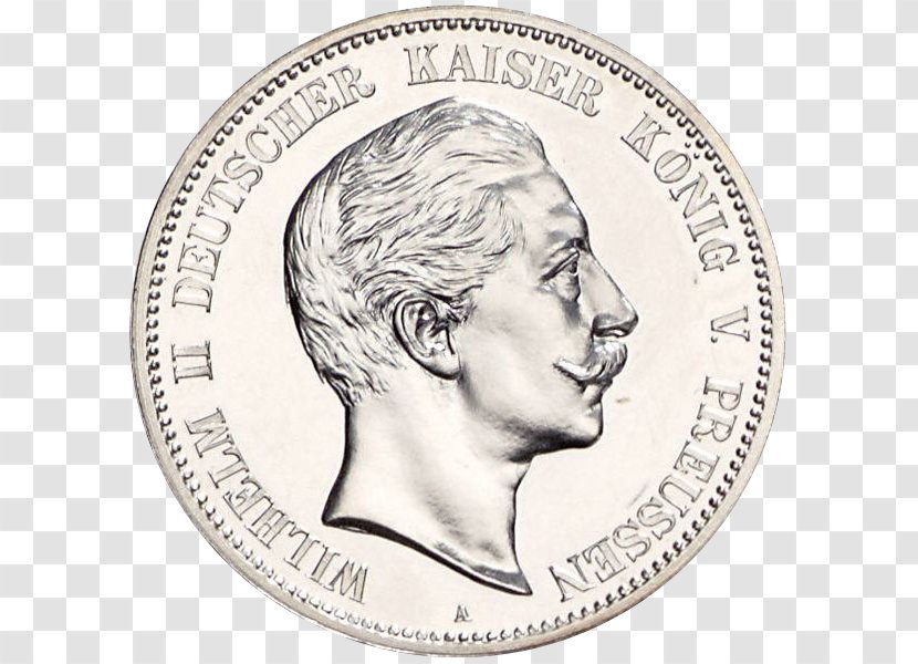 Kingdom Of Prussia Coin Reichsmark Silver Font Transparent PNG