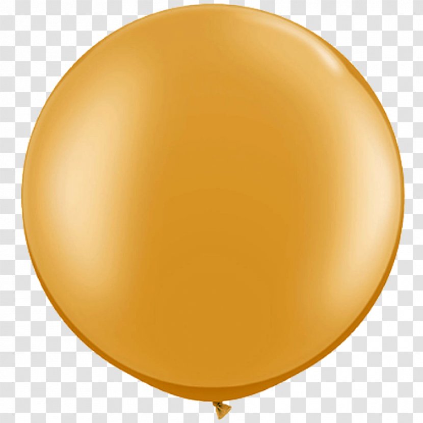 Toy Balloon Gold Latex Gas - Yellow Transparent PNG