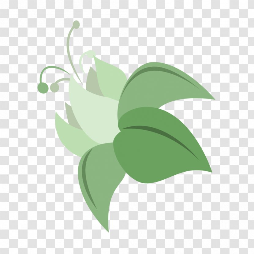 Petal Desktop Wallpaper Clip Art - Computer - Green Flower Painting Transparent PNG
