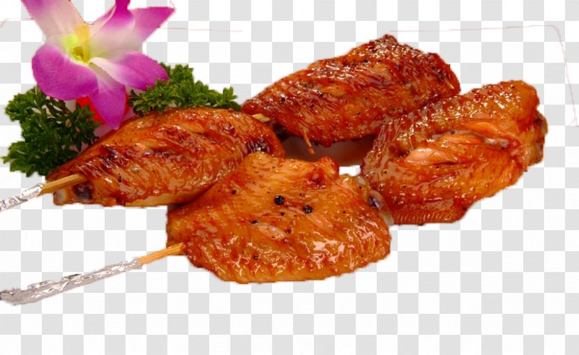 Barbecue Chicken Kebab Buffalo Wing Churrasco - Skewers Transparent PNG