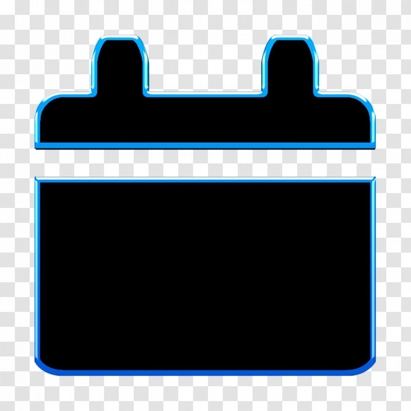 Calendar Icon Date Day - Month - Electric Blue Transparent PNG