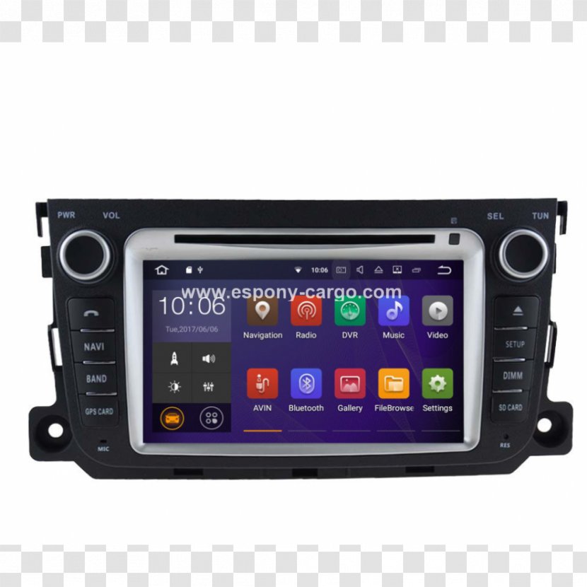 Mercedes-Benz Car GPS Navigation Systems Smart Vehicle Audio - Iso 7736 - Mercedes Benz Transparent PNG