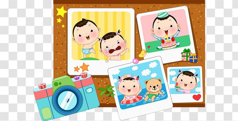 Cartoon Photographic Film Illustration - Toy - Child Photo Transparent PNG