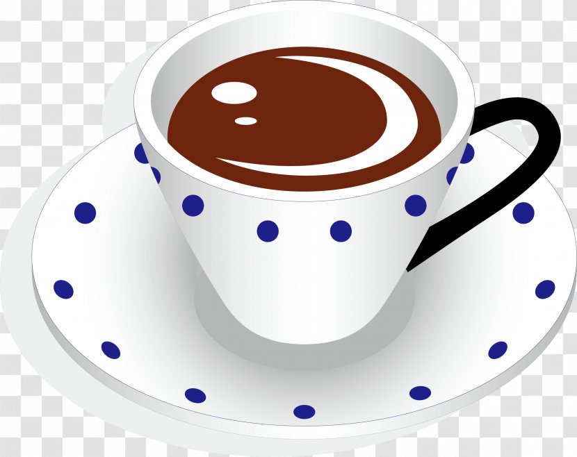 Coffee Teacup Cafe Clip Art - Tableware - Milk Vector Element Transparent PNG