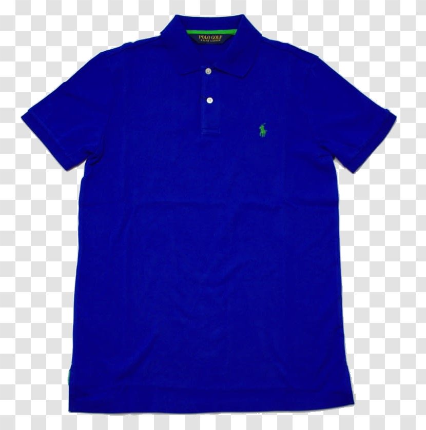 Polo Shirt T-shirt Collar Sleeve - Electric Blue Transparent PNG