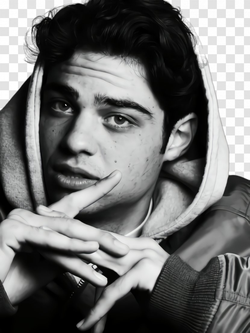 Noah Centineo - Forehead - Monochrome Photography Cheek Transparent PNG