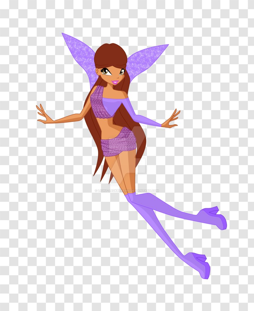 Fairy Cartoon Figurine Joint - Purple Transparent PNG
