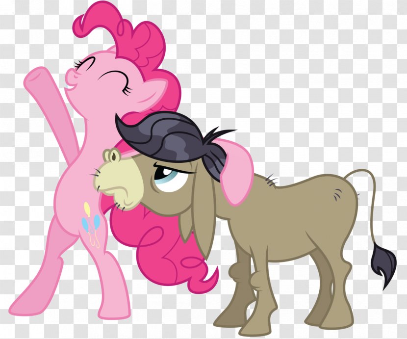 Rainbow Dash Pinkie Pie Horse Pony Fluttershy - Silhouette - Donkey Transparent PNG