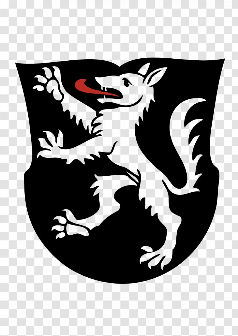 Wolf Coat Of Arms Crest Heraldry Supporter - Dragon Transparent PNG