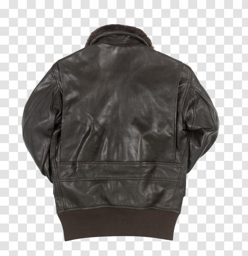 Leather Jacket G-1 Military Flight MA-1 Bomber - United States Navy - Bunker Gear Transparent PNG